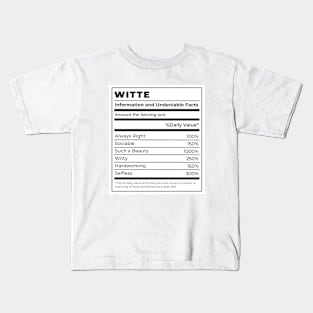 Witte Kids T-Shirt